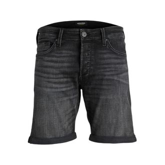 Jack & Jones Korte Broeken, Heren, Zwart, M, Katoen, Jjichris Jjwood Shorts GE 815