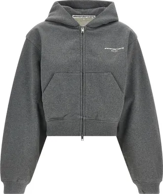 Alexander Wang Dames, Sweatshirts & Hoodies, Grijs, Maat: XS