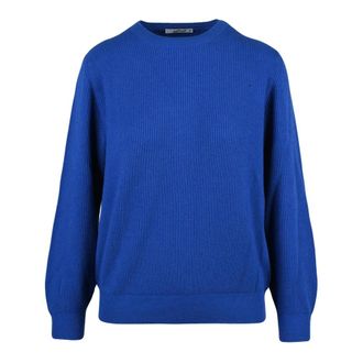 KANGRA Pullover met ronde hals - Dames - Ronde hals truien - Blauw - S - Wol - Truien & Vesten