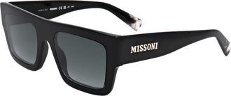 Missoni Womens 53mm Black Sunglasses