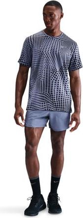 Nike Mens Dri-FIT Stride 5 BF Shorts - Black/Reflective Silver/World Indigo