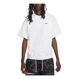 Nike Solo Swoosh Short-Sleeve French Terry Top White DX0880-100