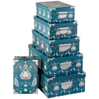 5five Simply Smart 5five Simply Smart - 6 Cajas De Almacenaje Box Azules 48x33,5cm - 5five