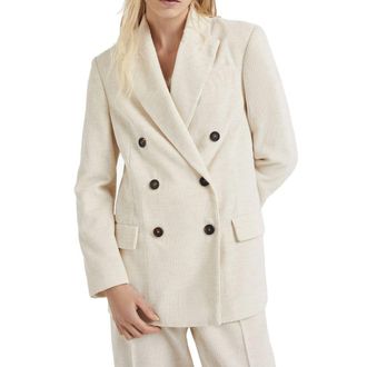 Brunello Cucinelli Womens White Cotton Blazer Clothing