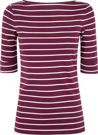 Lauren Ralph Lauren Gestreept T-shirt - Rood