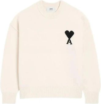 Ami Ami De Coeur Crew-neck Wool Sweater