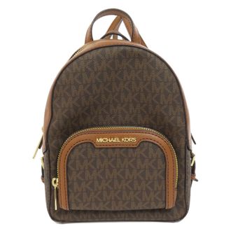 Michael Kors Brown Pvc Backpack (Pre-Owned)