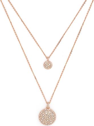 Swarovski Sublima pendant necklace - women - Crystal/Brass - One Size - Gold