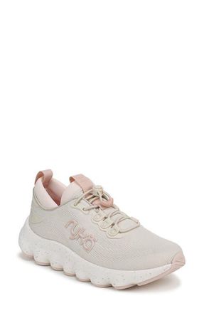 Ryk&auml; PodFlow EZ Walking Sneaker in White Cap Beige at Nordstrom, Size 6.5
