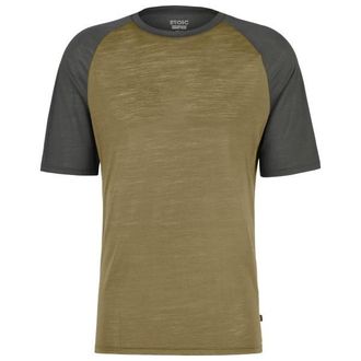 Stoic Performance Merino150 BydalenSt. II Shirt Merinoshirt f&uuml;r Herren | gr&uuml;n/schwarz