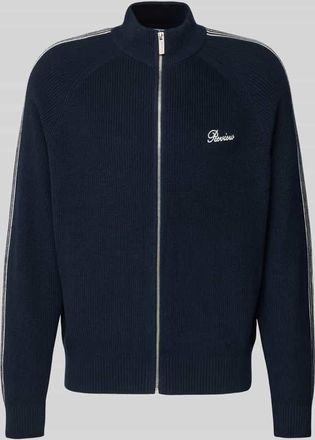 Review Regular Fit Jacke in Strick-Optik in Marine, Gr&ouml;&szlig;e XXL