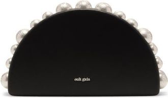 Cult Gaia Gili Leather Clutch in Black at Nordstrom