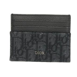 Dior Pre-owned Wallets, male, Black, Size: ONE SIZE Pre-owned Oblique Jacquard Card Holder