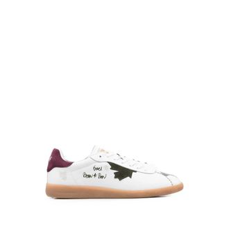 Dsquared2 Dsquared2 Rebel Maple-leaf Leather Sneakers