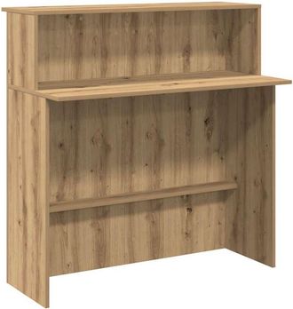 vidaXL Mostrador de recepci&oacute;n roble artisian 100x50x103,5 cm Vidaxl