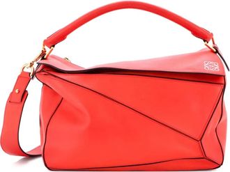 Loewe Puzzle Bag Leather Large satchel - Rood