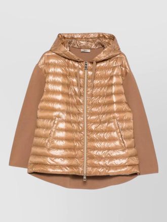 Herno hooded down jacket long sleeves pockets