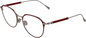 Tod's Rode ronde metalen optische monturen voor vrouwen - Dames - Brillen - Rood - ONE Size - Accessoires