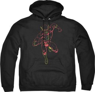 Gildan Justice League of America Neon Flash Adult Pull Over Hoodie / Hooded Sweatshirt