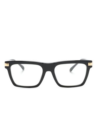 Versace Classic Top square-frame glasses - men - Acetate - 55 - Black