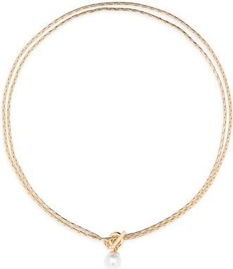 JENNY BIRD Amelia Wrap Chain Necklace in High Polish Gold at Nordstrom