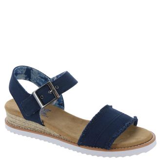 Skechers Womens BOBS Desert Kiss Adobe Princess Sandal, Navy, 9.5, 6.5 UK