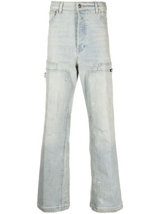 Nahmias straight-leg panelled jeans - Blue