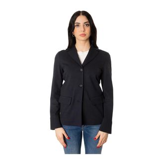 Max Mara Baco Jas - Dames - Jassen - Blauw - Maat: L Leer