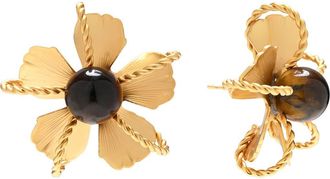Eye Candy Los Angeles Olena Flower Stud Earrings in Gold at Nordstrom Rack