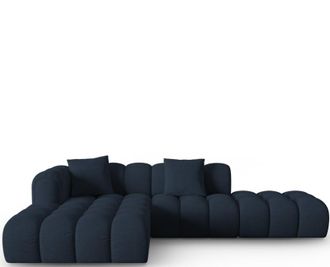 CXL by Christian Lacroix 4-Sitzer Designer Ecksofa Clotilde mit Eckteil links und Ottomane rechts - Strukturstoff