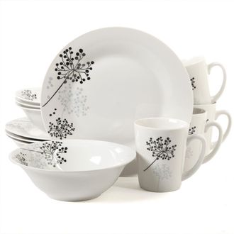 Gibson Netherwood 12-Piece Dinnerware Set in White at Nordstrom