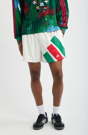adidas Originals x Brain Dead Disney Football Shorts in Chalk White at Nordstrom, Size Xx-Large