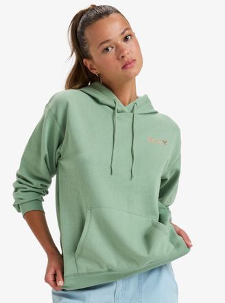 Roxy Kapuzensweatshirt ROXY SATURDAZE HOODIE, Damen, Gr. XL (42), basil, Sweatware, Obermaterial: 60% Baumwolle, 40% Polyester, unifarben, normal, Sweatshi