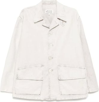 Maison Margiela Giacca-camicia in cotone - Toni neutri