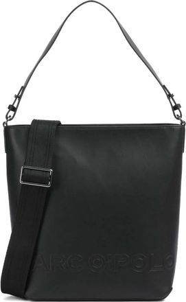 Marc O'Polo Borsa a spalla Vanja in pelle goffrata - Nero