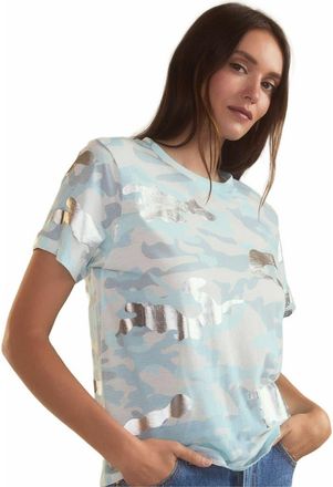 Cynthia Rowley In Plain Sight Tee in Blue Camo at Nordstrom, Size X-Small