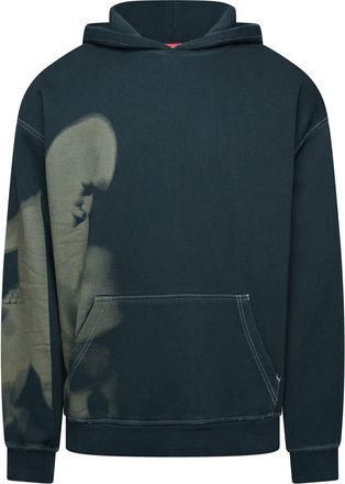 Diesel Mens Over The Head Hoodie in Black B - Size X-Large