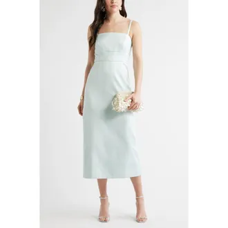 Chelsea28 Column Cocktail Dress in Blue Froth at Nordstrom, Size X-Small