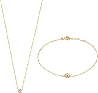 Isabel Bernard Accessoires, Dames, Geel, ONE Size, Cadeau dIsabel Gift Set met Zirkonia