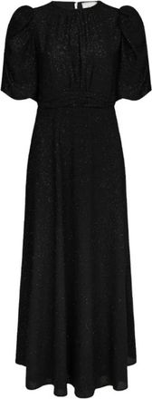 Neo Noir Kikka Glitz Jurk - Dames - Maxi kleedjes - Zwart - S - Polyester - Kleedjes