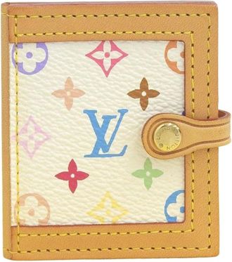 Louis Vuitton Pre-owned Wallets, female, White, Size: ONE SIZE Pre-owned Agenda Cover with Snap Closure and Internal Organization