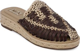 Mia Erin Espadrille Mule in Cheetah at Nordstrom, Size 9.5