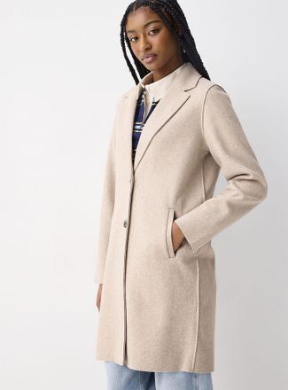 Only Womens Carrie felted overcoat