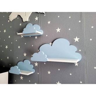 OEM Estantes Nube Set De 3 Fantasy Extra - Azul Galaxia - Azul