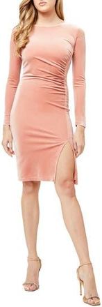 By Design Isla Velvet Front Slit Dress in Cameo Brown at Nordstrom Rack, Size X-Small
