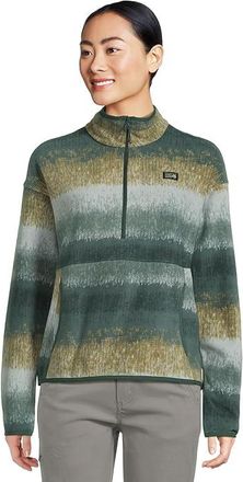 Mountain Hardwear Microchilltm Half Zip Womens Clothing Blue Sage Gradient Stripe : LG, Polyester