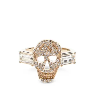 Alexander McQueen Golden Skull Ring