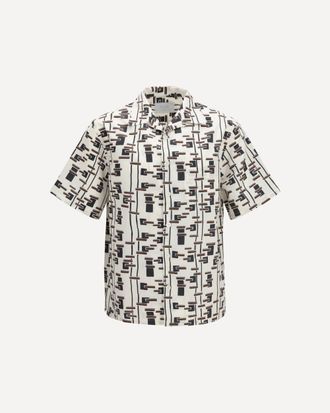 Prada Patterned bowling Shirt Male XL