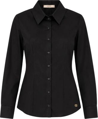 Yes-Zee YES Zee, Overhemden, Dames, Zwart, S, Leer, Klassiek Shirt