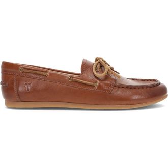 Frye Naya Boat Shoe in Cinnamon at Nordstrom, Size 7